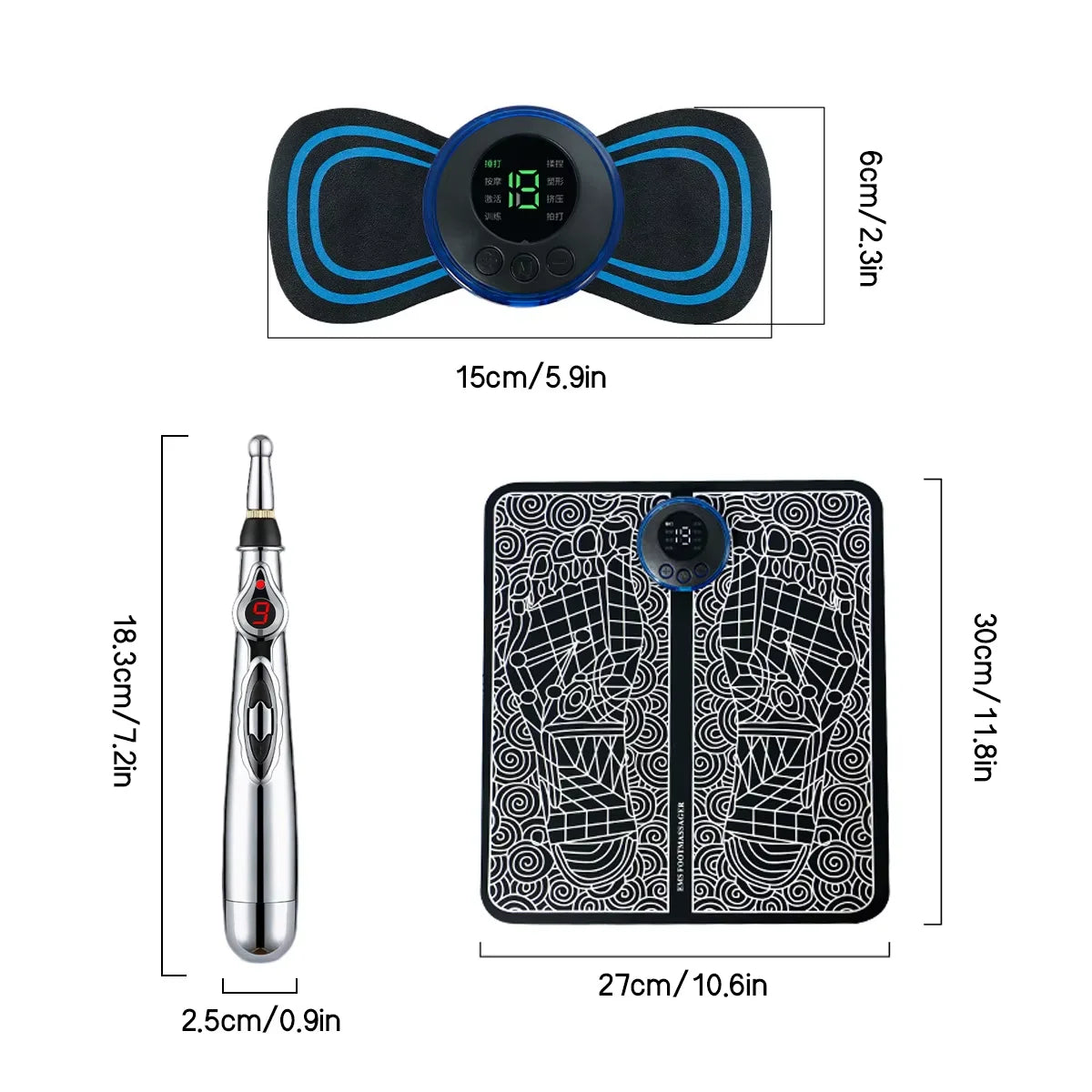SELECTURA ®️3-in-1 Electric Massager Foot, Neck & Back